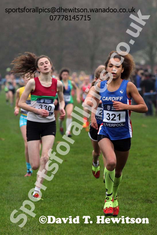 Girls under-15s European Cross Country Trials, Sefton Park, Liverpool. Photo: David T. Hewitson/Sports for All Pics